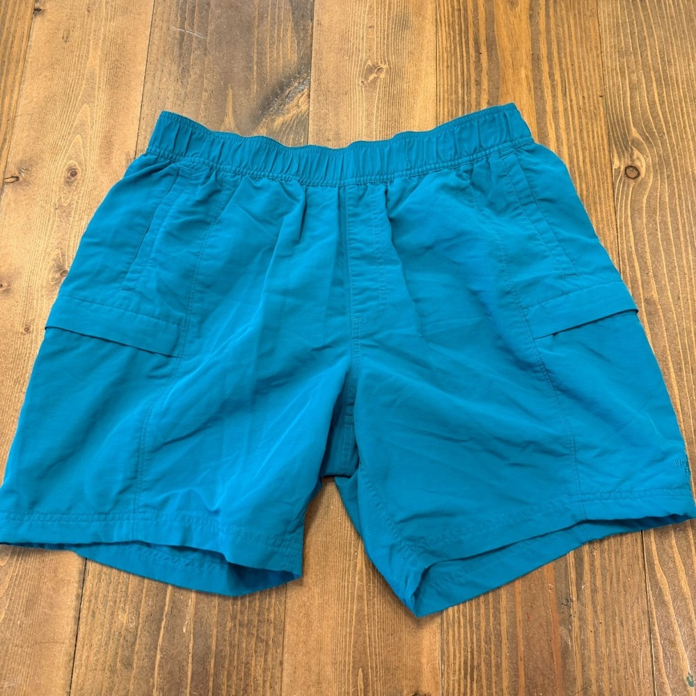 The North Face Shorts Mens Medium Teal Class V Swim Trunks Mesh Liner *NO BELT*